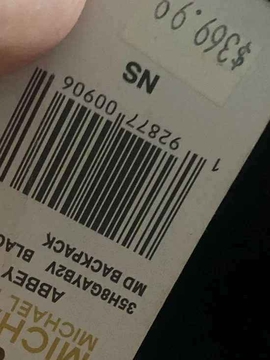 Michael Kors Abbey Black Backpack with Red Floral Print - Picture 2 of 4